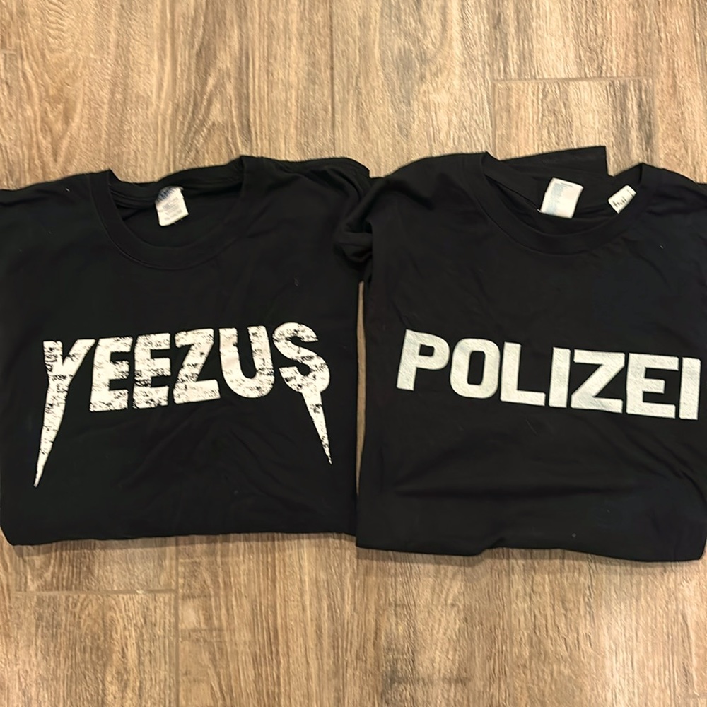 Yeezus and Polizei  tshirt